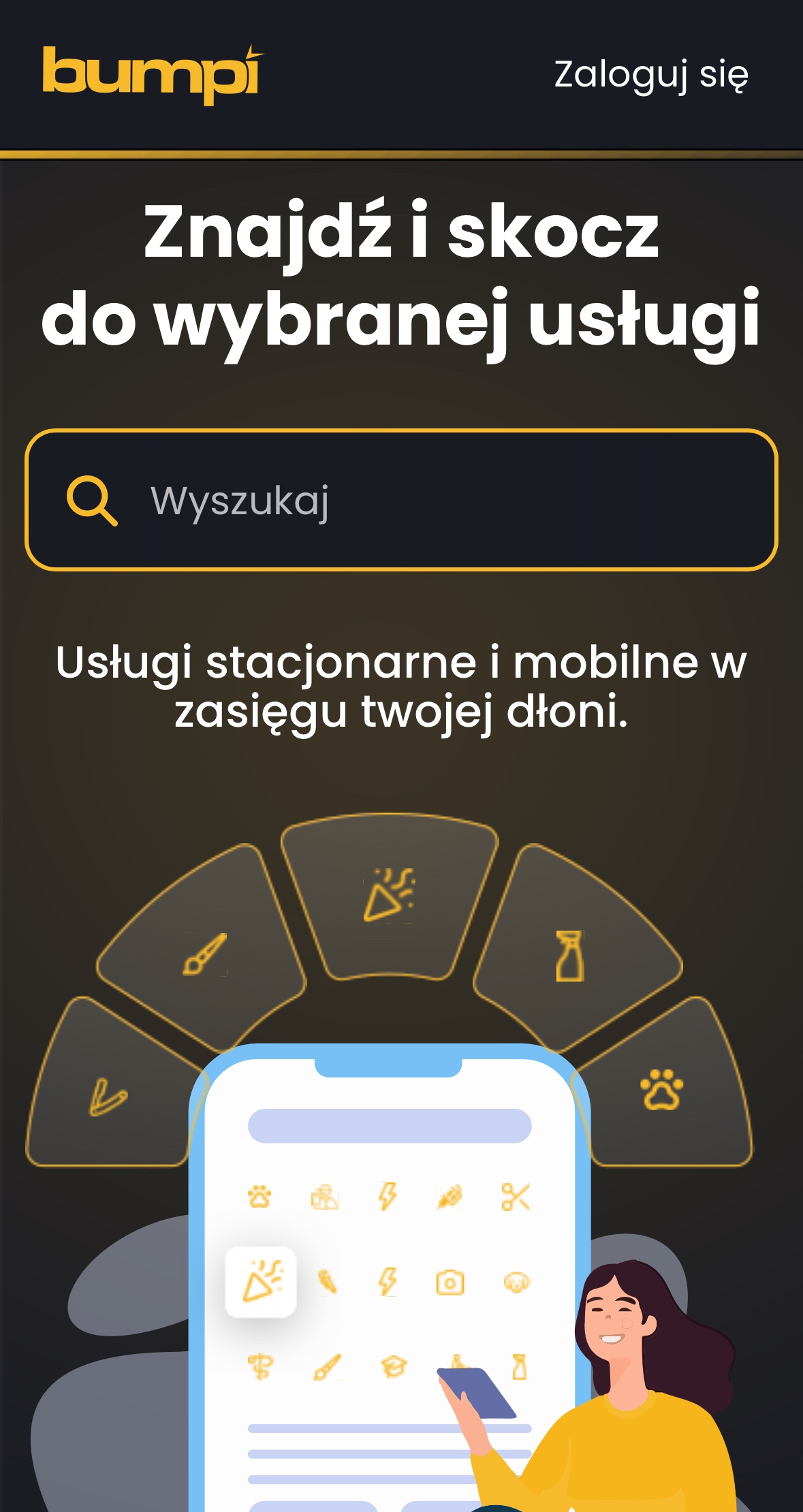 Zrzut ekranu wersji mobile bumpi